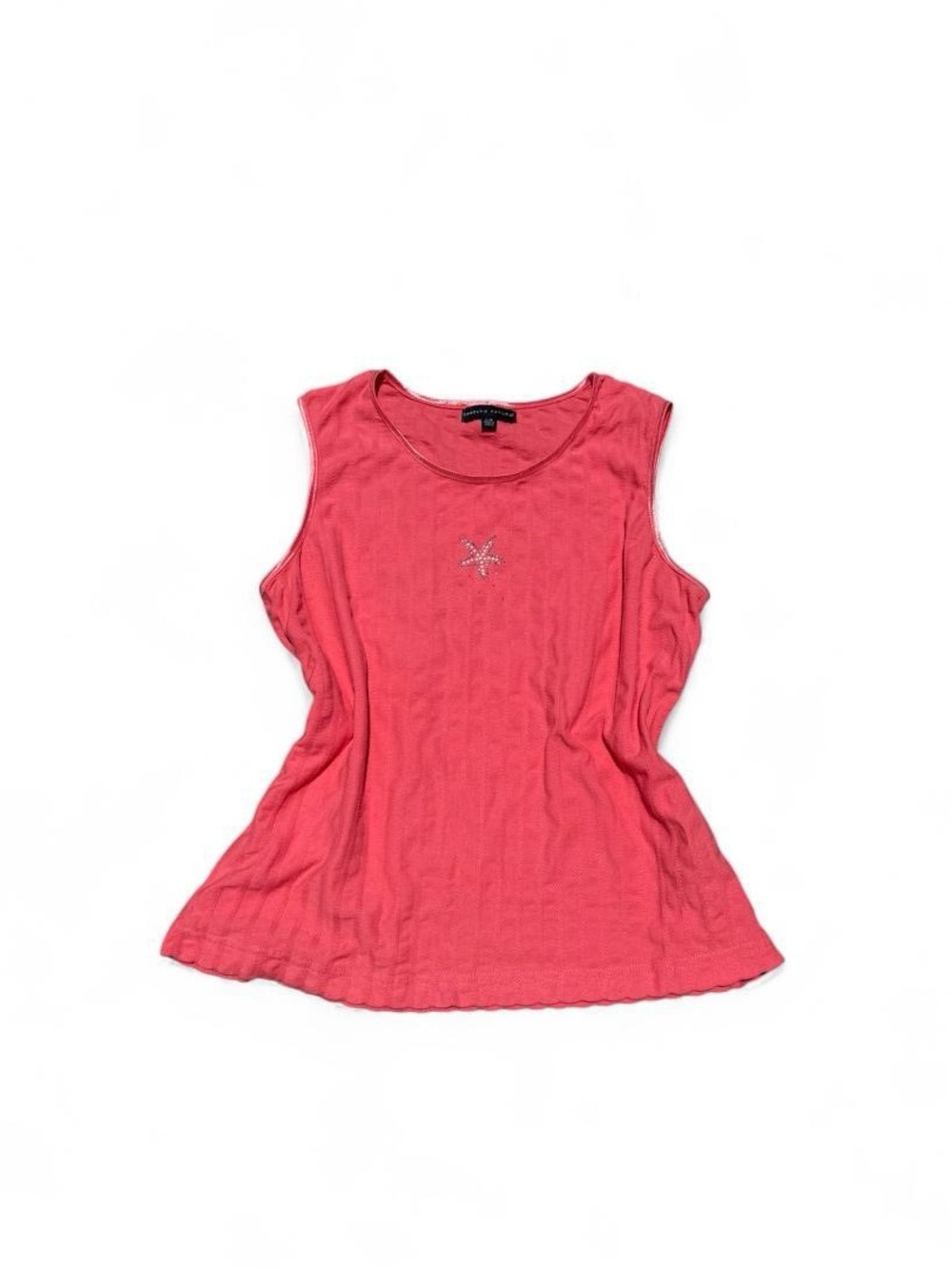 Carolyn Taylor Coral Pink Starfish Tank Top